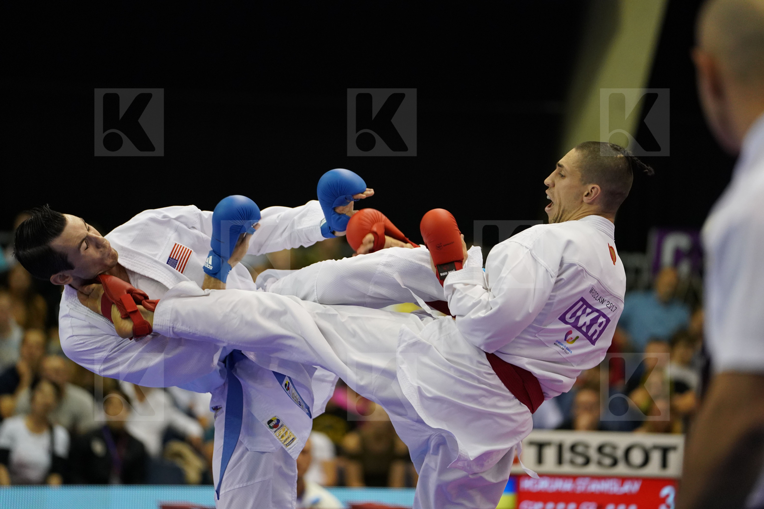 Horuna Stanislav Male Kumite -75kg Scott Thomas Ukraine USA